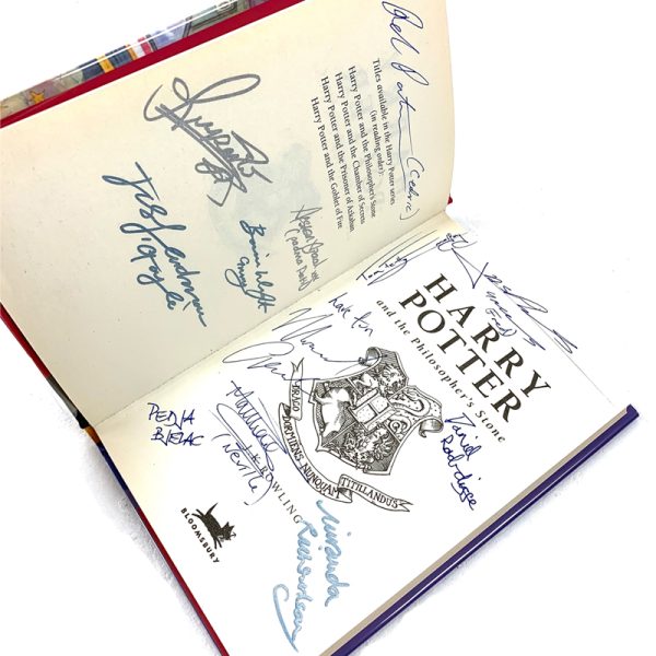 CAST SIGNED Harry Potter PHILOSOPHERS STONE RARE BOOK