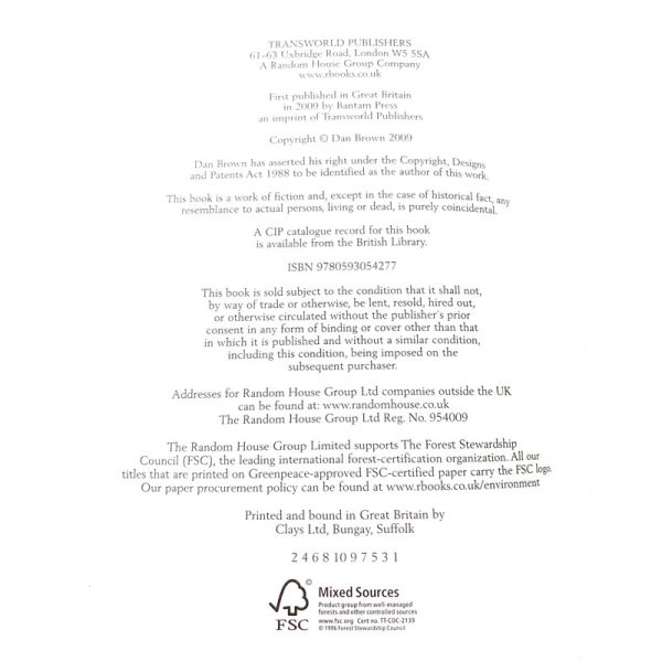 dan brown lost symbol rare books