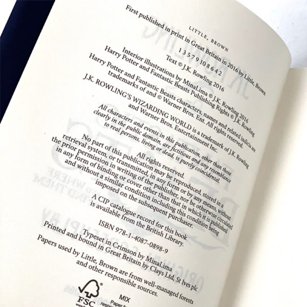 fantastic beasts rare book