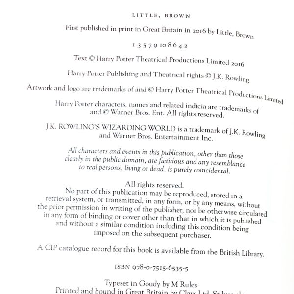 Harry Potter and the cursed child