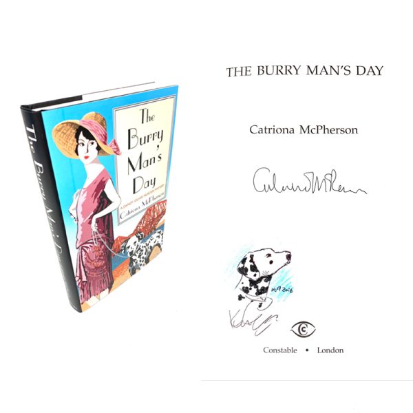 The Burry Man's Day: A Dandy Gilver Murder Mystery By Catriona McPherson Signed and Doodled First Edition Book