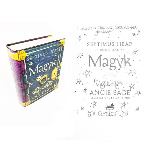 Magyk (Septimus Heap Book 1) By Angie Signed Signed & Doodled First Edition First Printing