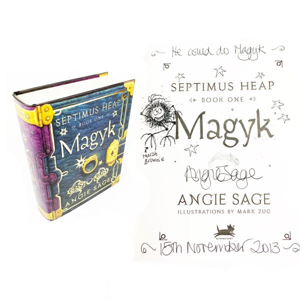 Magyk (Septimus Heap Book 1) By Angie Signed Signed & Doodled First Edition First  Printing