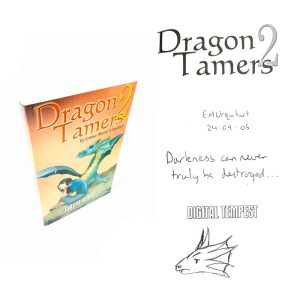 Dragon Tamers Book 2 Digital Tempest By Emma Maree Urquhart Signed Doodled First Edition Book