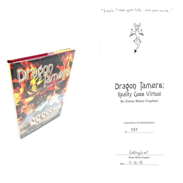 Dragon Tamers Hardback Limited Edition By Emma Maree Urquhart Signed Doodled (59)