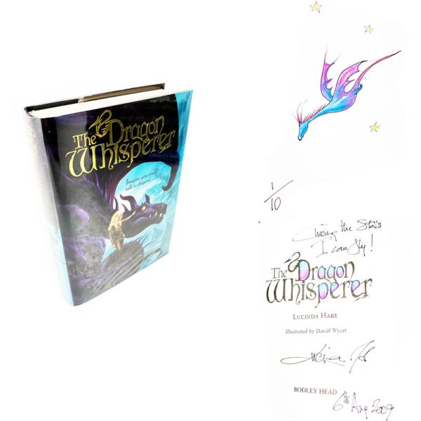 The Dragon Whisperer By Lucinda Hare Rare Doodled Signed First Edition Book 1/10