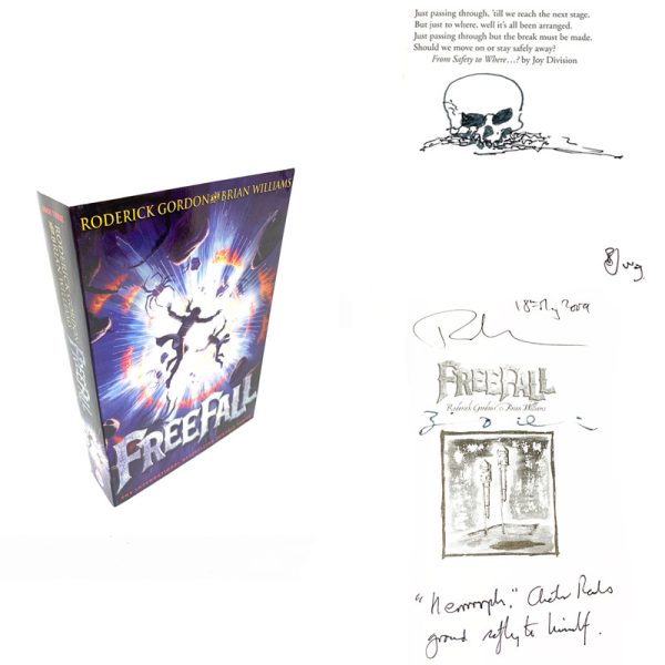 Freefall (Tunnels Book 3) By Roderick Gordon & Brian Williams Rare Signed & Illustrated First Edition  Book