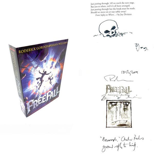 Freefall (Tunnels Book 3) By Roderick Gordon & Brian Williams Rare Signed & Illustrated First  Edition Book
