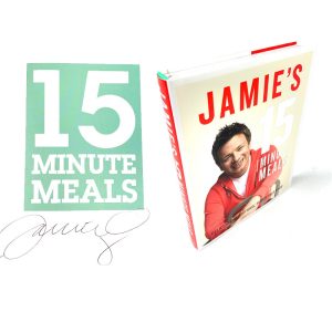 Jamie's 15 Minute Meals By Jamie Oliver Rare Signed First Edition Book
