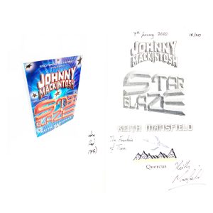 Johnny Mackintosh Star Blaze By Keith Mansfield Signed and Doodled First Edition First Printing  Book