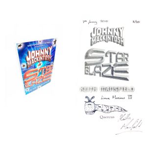 Johnny Mackintosh Star Blaze By Keith Mansfield Signed and Doodled First Edition First Printing Book