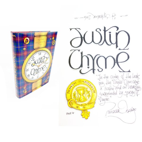 Justin Thyme (Tartan of Thyme) By Panama Oxridge First Edition First Printing (Thyme Clan Crest Original Artwork) (Self Published)