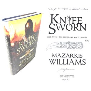 Knife Sworn By Mazarkis Williams Rare Signed Doodled First Edition First Printing Book 3/5