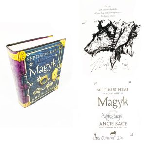 Magyk (Septimus Heap Book 1) By Angie Sage Double Signed First Edition First Printing & Illustration By Mark Zug