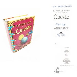 Queste (Septimus Heap Book 4) By Angie Sage Signed & Author Illustration