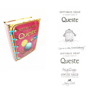 Queste (Septimus Heap Book 4) By Angie Sage Signed & Author  Illustration