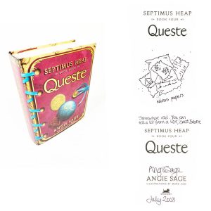 Queste (Septimus Heap Book 4) By Angie Sage Signed  & Author Illustration