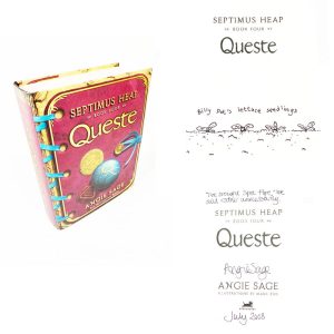 Queste (Septimus Heap Book 4) By Angie Sage  Signed & Author Illustration