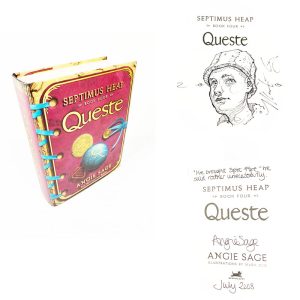Queste (Septimus Heap Book 4) By Angie Sage Double Signed & Illustration By Mark Zug