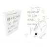 Reasons to Stay Alive By Matt Haig Signed Doodled First Edition Book 8/15