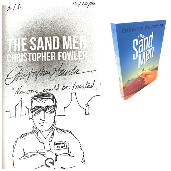 The Sand Men By Christopher Fowler Signed First Edition Doodled Book
