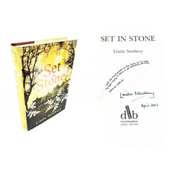 Set in Stone By Linda Newbery Doodled Signed First Edition Book Costa Children's Book Award Winner