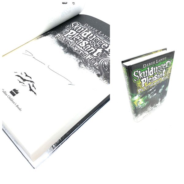 Skulduggery Pleasant (Book 2) Playing with Fire By Derek Landy Signed First Edition First Printing Book