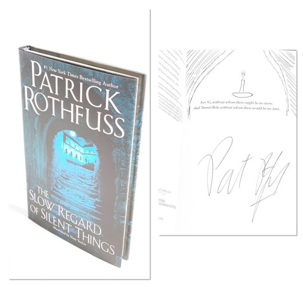 The Slow Regard of Silent Things By Patrick Rothfuss Signed and Doodled First  Edition First Printing