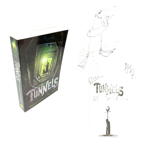 Tunnels By Roderick Gordon & Brian  Williams Signed & Illustrated First Edition First Printing Book