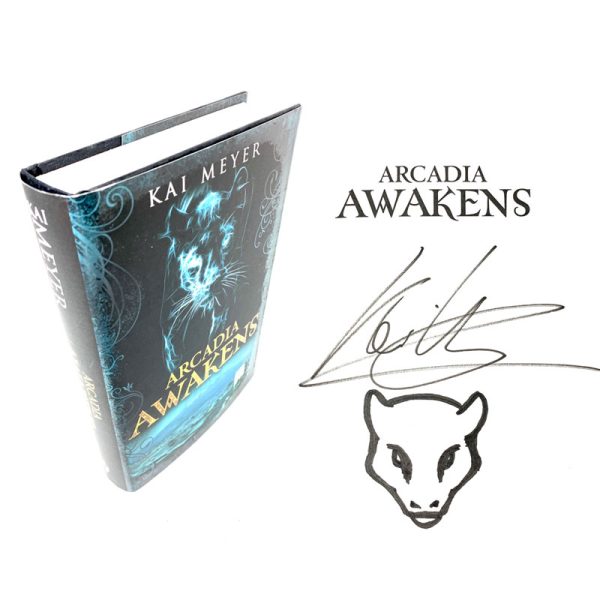 Arcadia Awakens By Kai Meyer Rare Signed Doodled First Edition Book