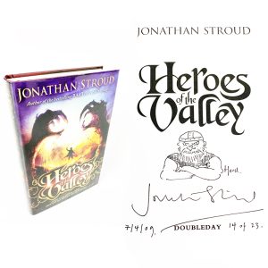Heroes of the Valley By Jonathan Stroud Signed Doodled First Edition Book 14/23