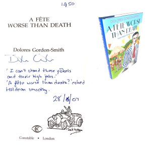 A Fete Worse than Death By Dolores Gordon-Smith Stamped & Numbered Rare Signed First Edition Book