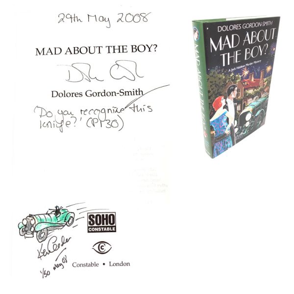 Mad About the Boy By Dolores Gordon-Smith  Signed Doodled & Numbered Rare First Edition Book