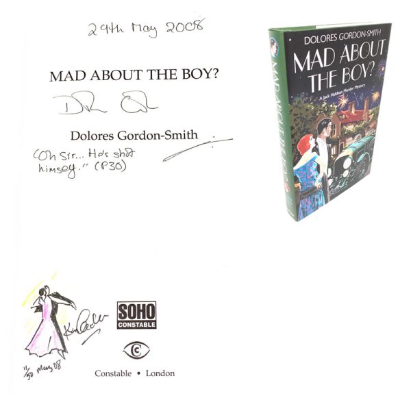 Mad About the Boy By Dolores Gordon-Smith Signed Doodled & Numbered Rare First Edition Book