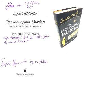 Hercule Poirot - The Monogram Murders By Sophie Hannah (Agatha Christie) Signed Doodled First Edition (4/5)
