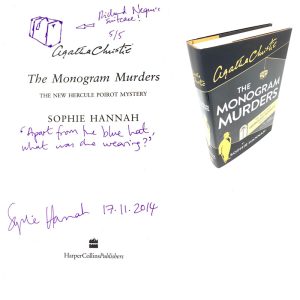 Hercule Poirot - The Monogram Murders By Sophie Hannah (Agatha Christie) Doodled Signed First Edition (5/5)