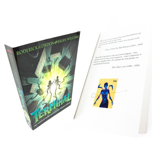 Tunnels, Deeper, Freefall, Closer, Spiral, Terminal & Printed Ltd Edition Artwork By Roderick Gordon & Brian Williams Signed First Edition First Printings  (Full Set)