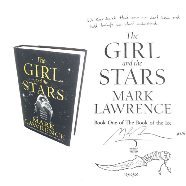 Signed First Edition Book Mark Lawrence The Girl and the Stars