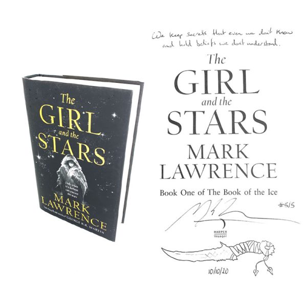 Signed First Edition Book Mark Lawrence The Girl and the Stars