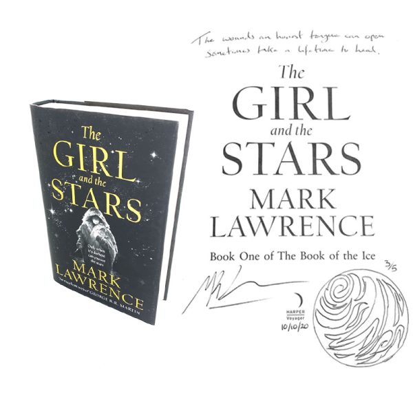 Signed First Edition Book Mark Lawrence The Girl and the Stars