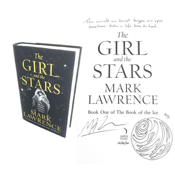 Signed First Edition Book Mark Lawrence The Girl and the Stars