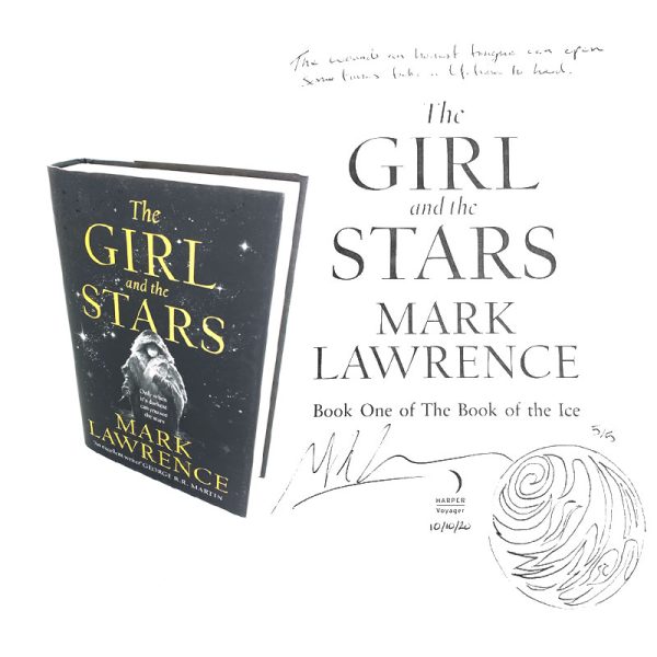 Signed First Edition Book Mark Lawrence The Girl and the Stars