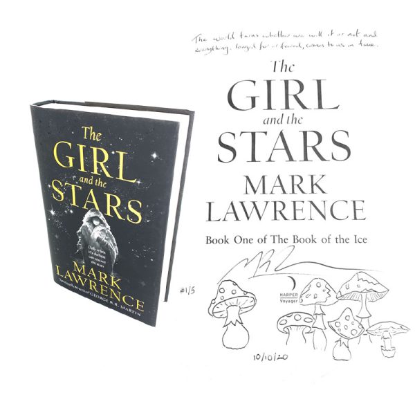 Signed First Edition Book Mark Lawrence The Girl and the Stars